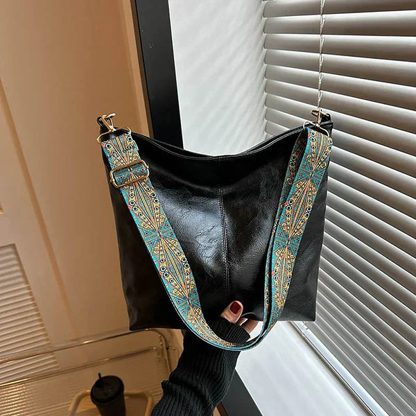 Alora - Sac bandoulière vintage en cuir PU