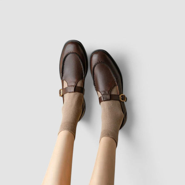Zhelynne | Chaussures orthopédiques Mary Jane à bout carré