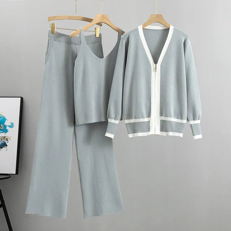 Elle™ | Ensemble de luxe trois pièces avec gilet