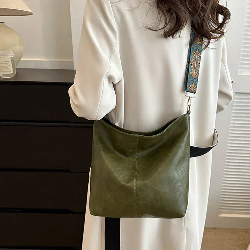 Alora - Sac bandoulière vintage en cuir PU