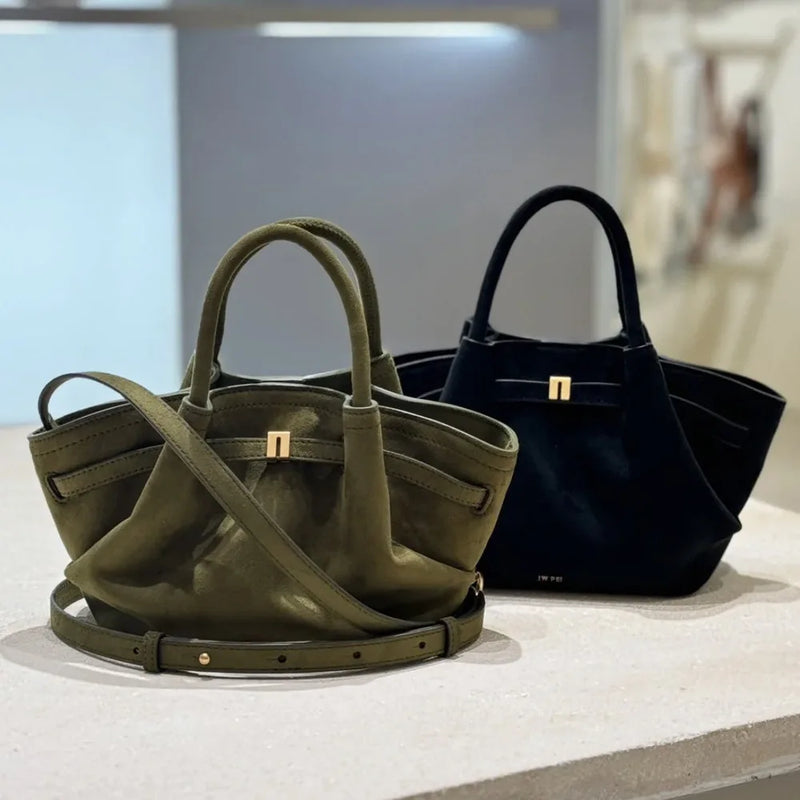 Riley™ - Sac sous-bras en micro cuir suédé