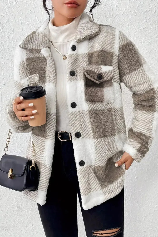 Martin | Veste Polaire à Carreaux Élégante