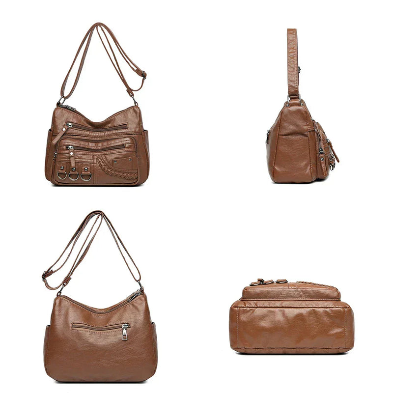 Olivia™ Charme Vintage | Sac Souple à Fermeture Éclair
