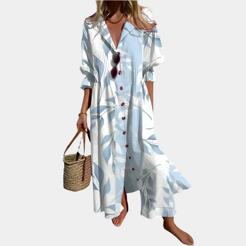 Robe bohème aérienne avec manches bouffantes