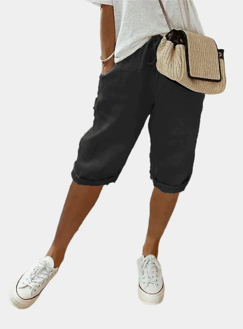 Pantalon élégant en lin pour femmes