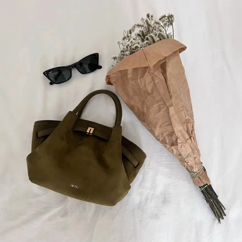 Riley™ - Sac sous-bras en micro cuir suédé