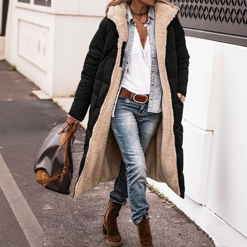 Marije | Veste matelassée chaude avec capuche