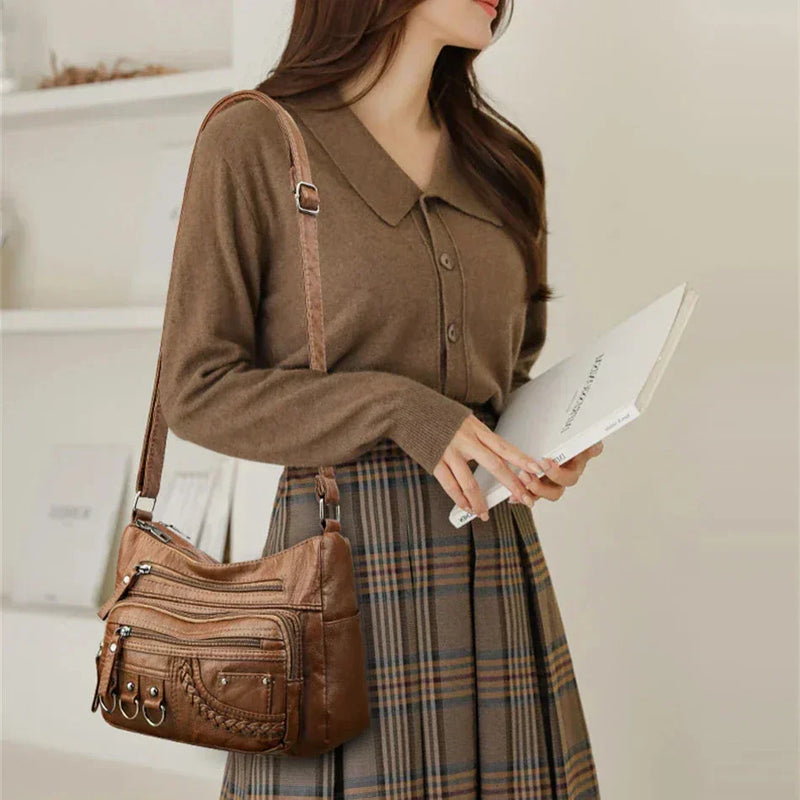 Olivia™ Charme Vintage | Sac Souple à Fermeture Éclair