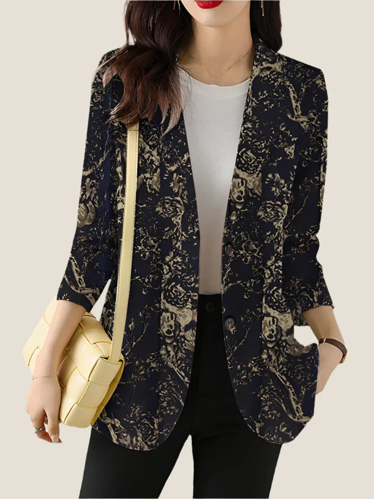 Zoe™ - Blazer Imprimé Floral Chic