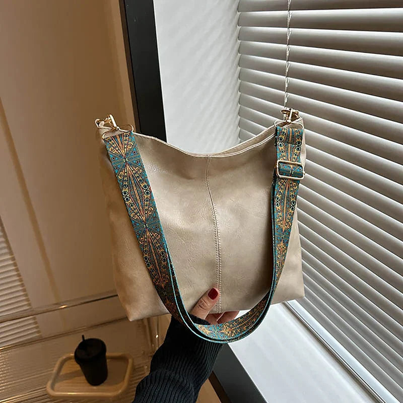 Alora - Sac bandoulière vintage en cuir PU