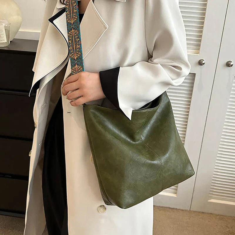 Alora - Sac bandoulière vintage en cuir PU
