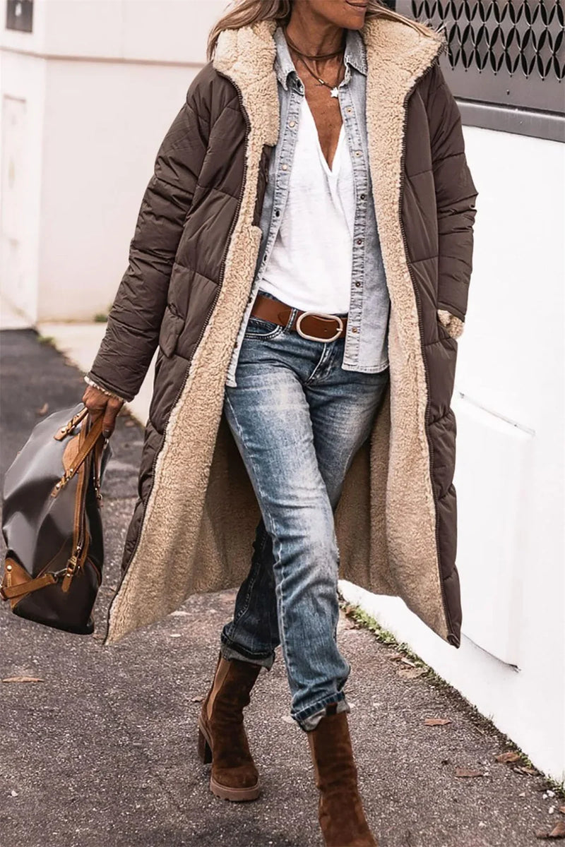 Marije | Veste matelassée chaude avec capuche