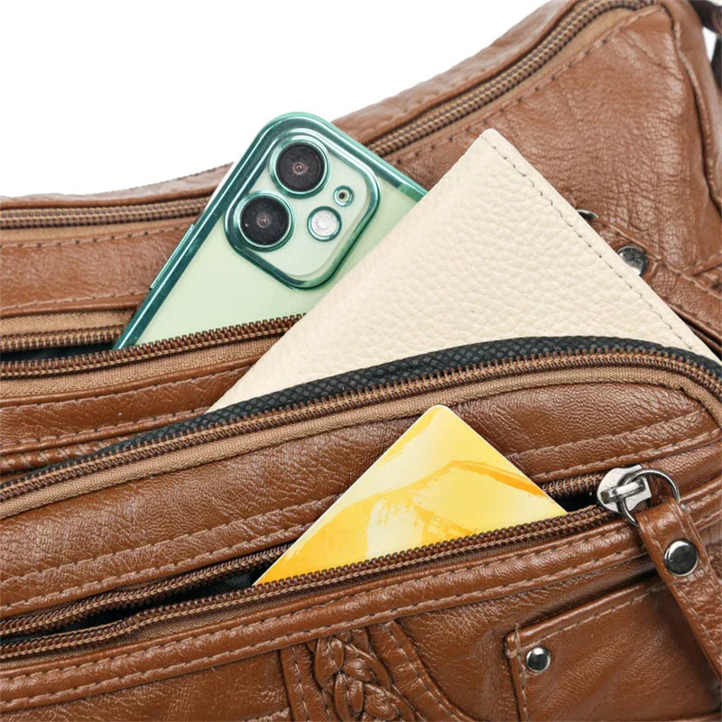 Olivia™ Charme Vintage | Sac Souple à Fermeture Éclair