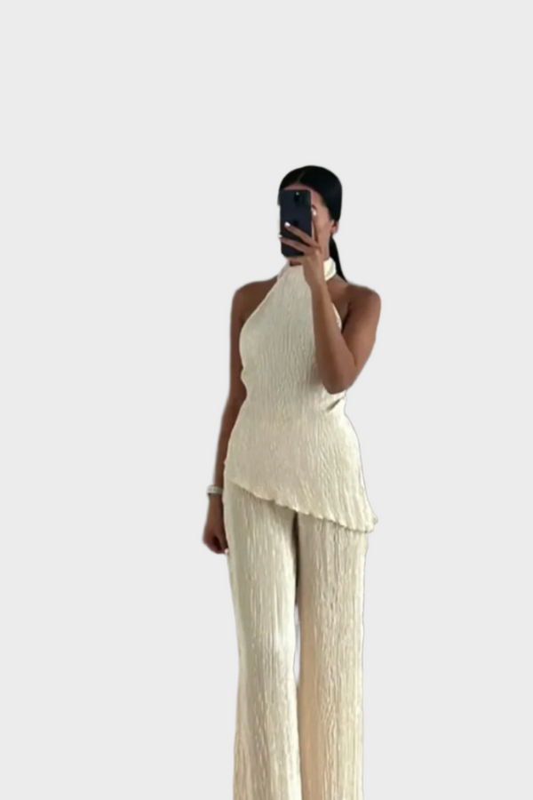 Ensemble plissé élégant