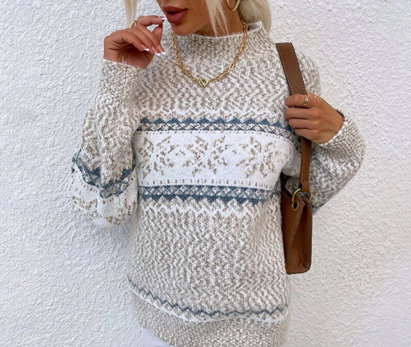 Bella - Pull doux à col roulé
