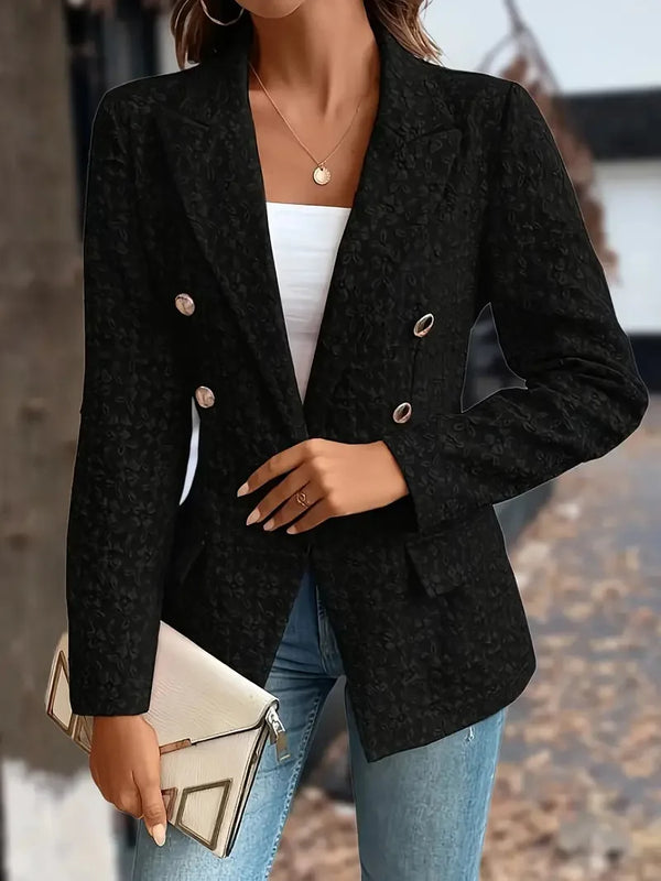 Savannah™ - Blazer Vintage Élégant à Double Boutonnage avec Poches