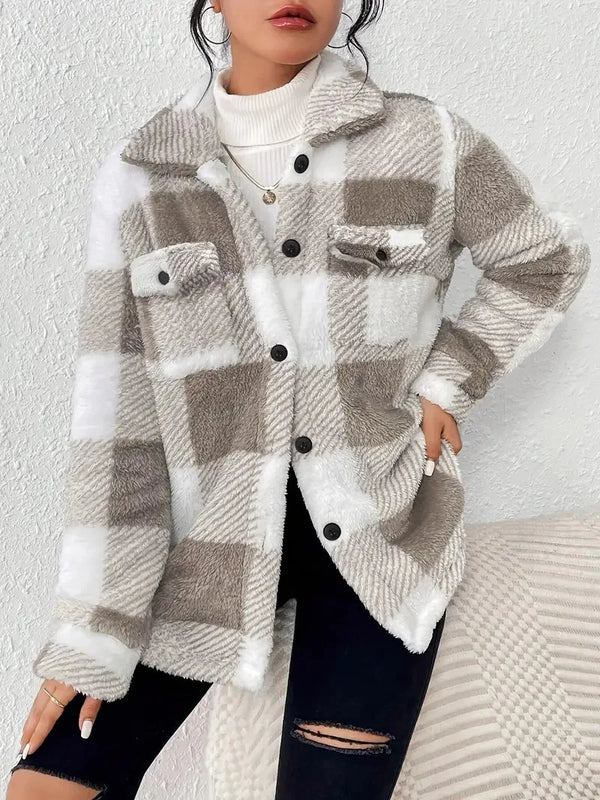 Martin | Veste Polaire à Carreaux Élégante