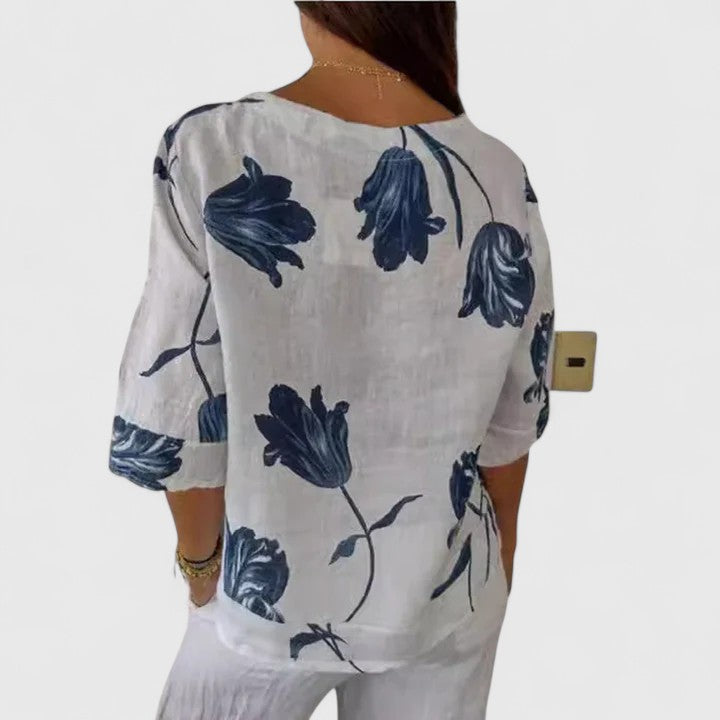 Isabel | Blouse élégante à imprimé floral