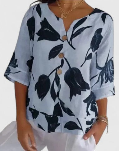 Isabel | Blouse élégante à imprimé floral