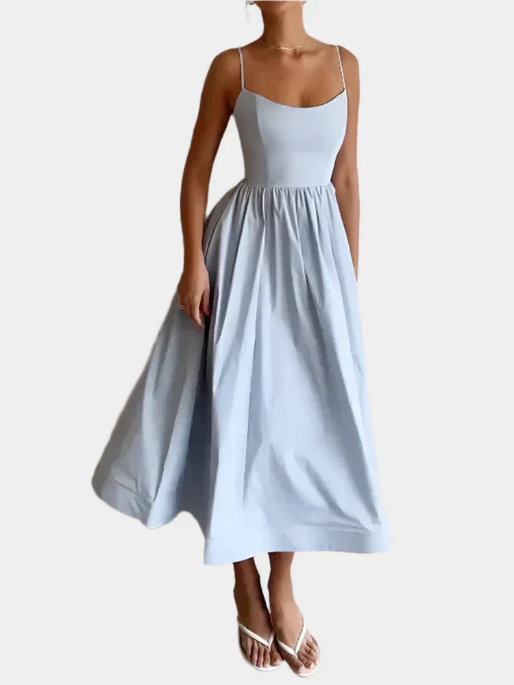 Robe avec ligne large et satin doux