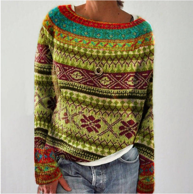 Soley - Pull multicolore à col roulé
