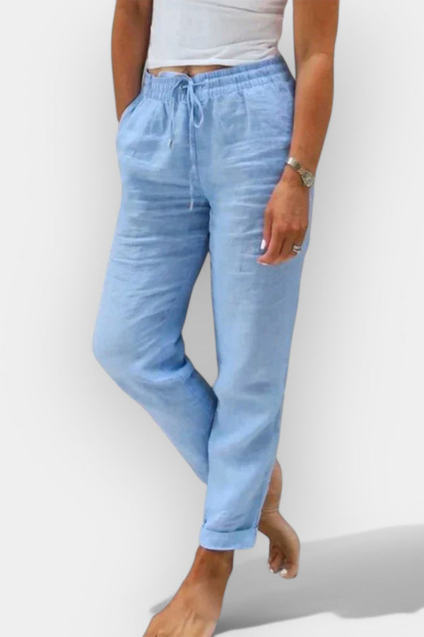 Pantalon en lin mis à jour pour l'été