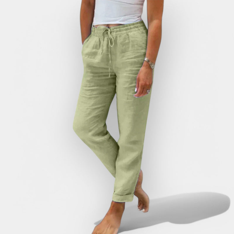 Pantalon en lin mis à jour pour l'été