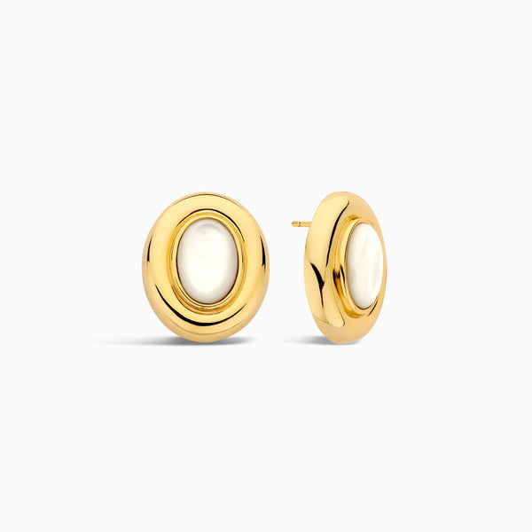 Boucles d'oreilles Giselle en perle | Or