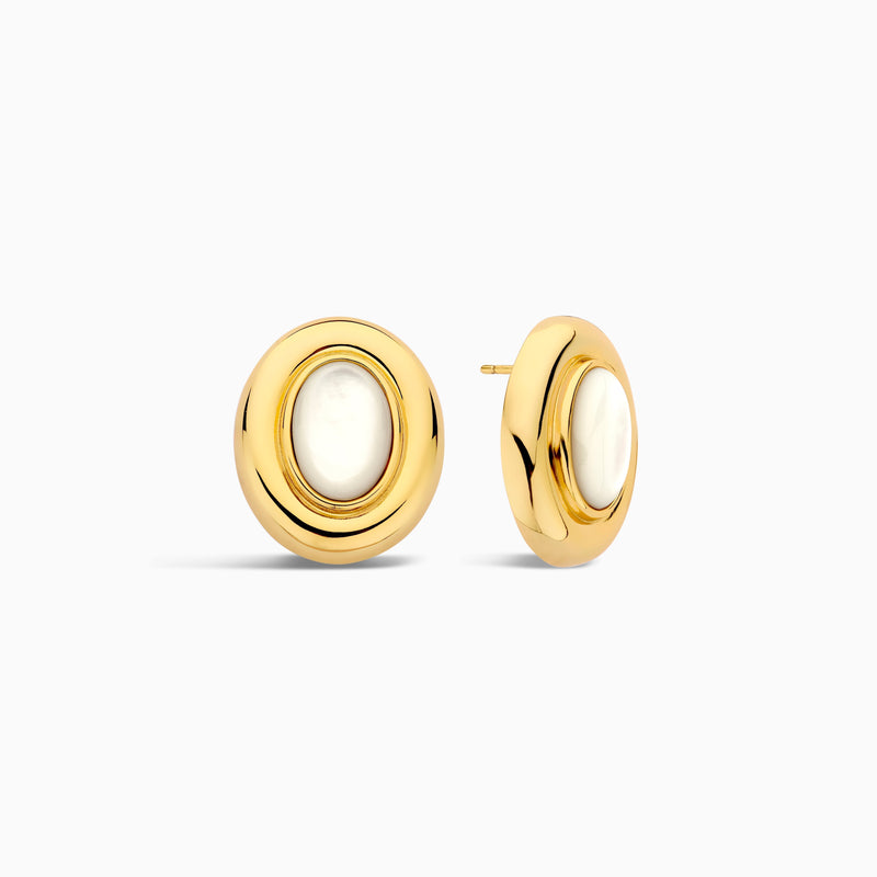 Boucles d'oreilles Giselle en perle | Or