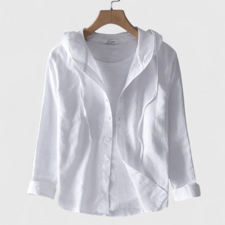 Demi | Blouse élégante à capuche