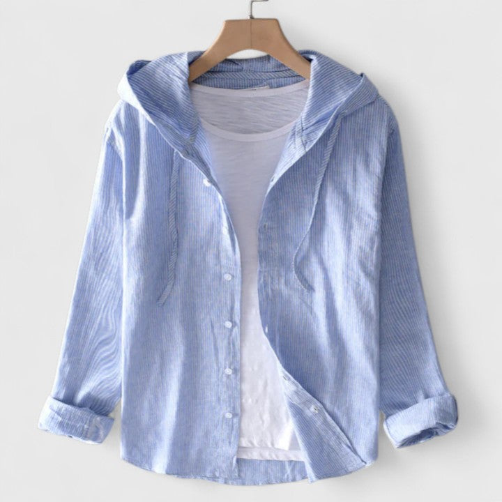 Demi | Blouse élégante à capuche