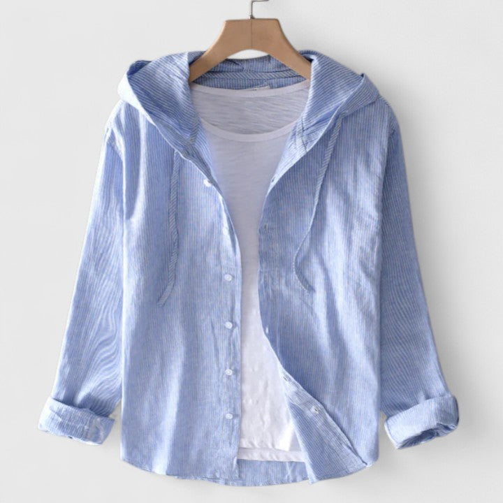 Demi | Blouse élégante à capuche