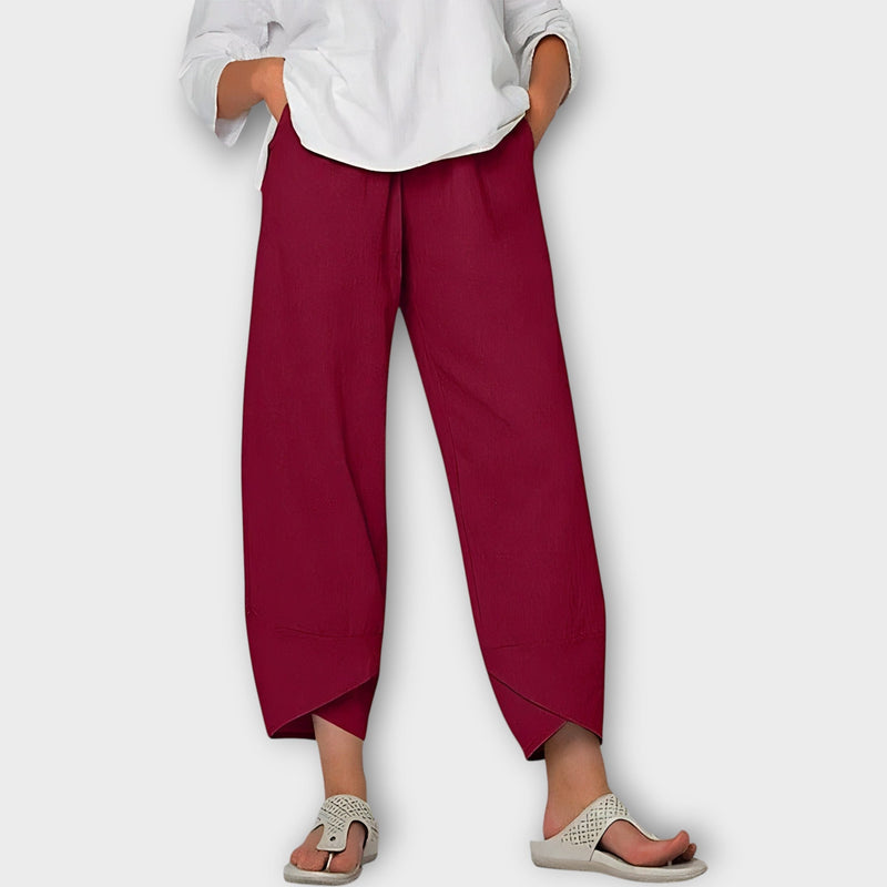 Pantalon élégant en lin