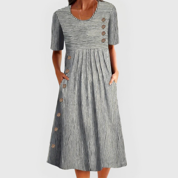 Robe midi rayée Wanda™