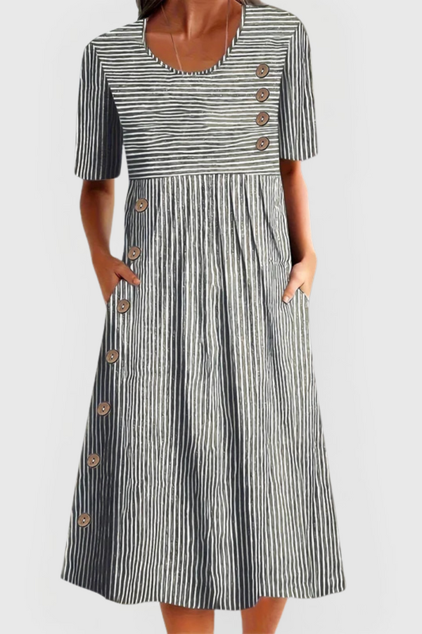 Robe midi rayée Wanda™