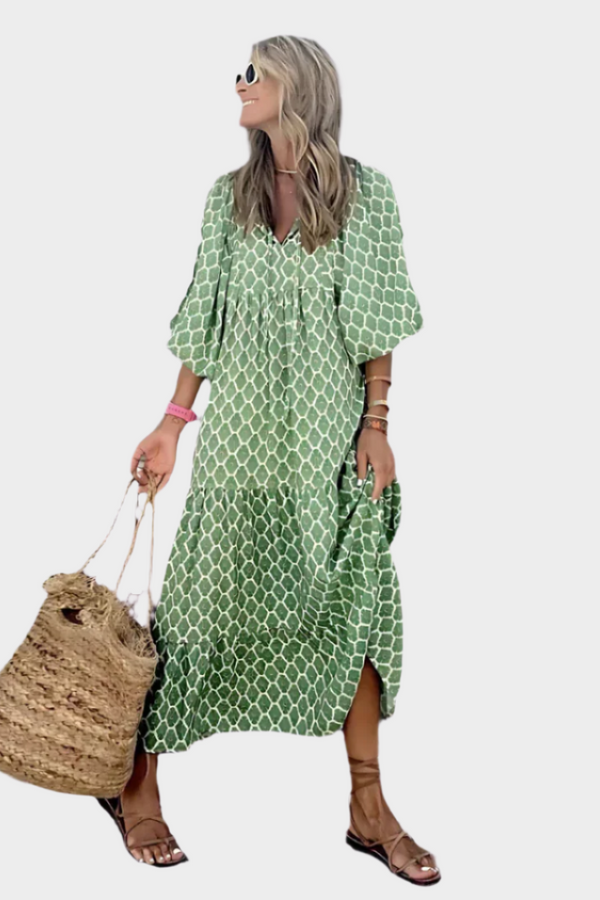 Robe aérée géométrique