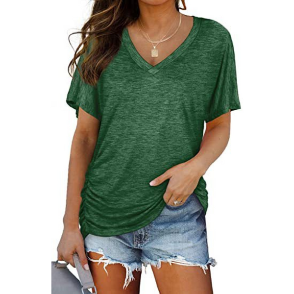 Carly | Chemise classique ample à col en V