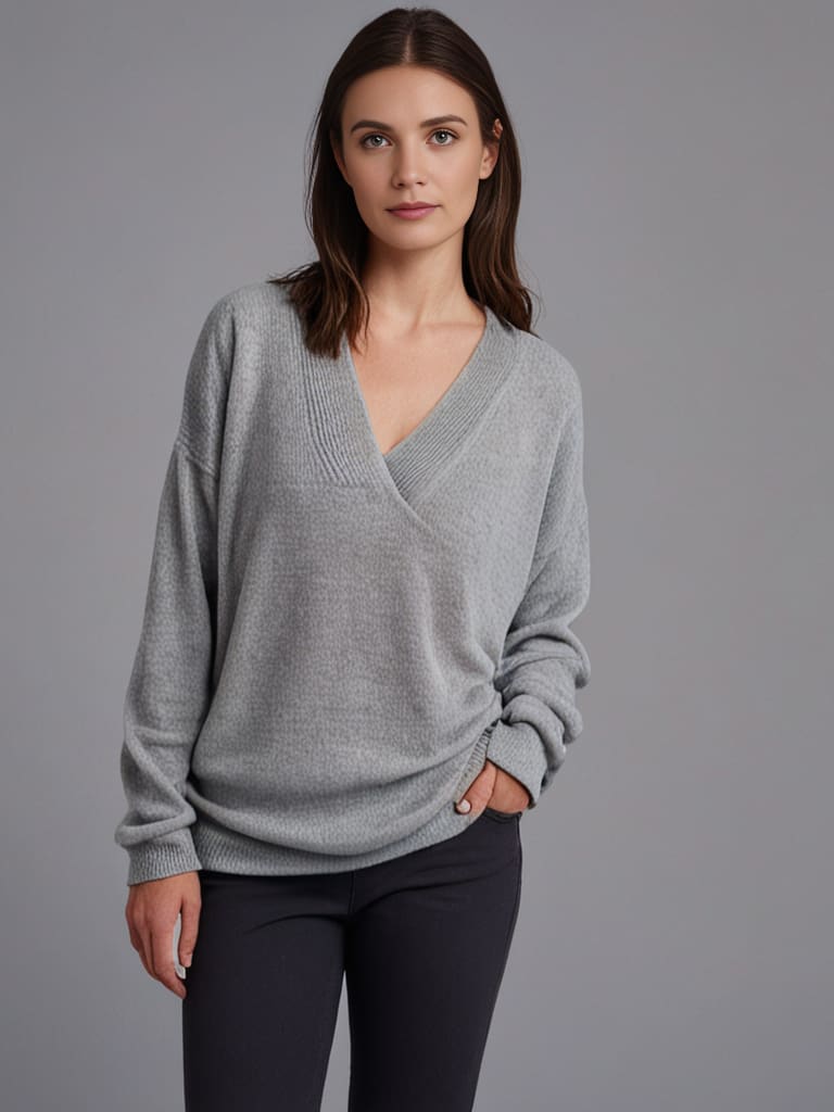 Monika - Pull-over col en V