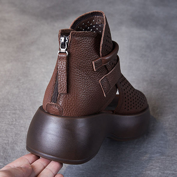 Mira - Sandales orthopédiques classiques en cuir