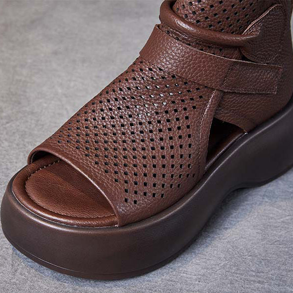 Mira - Sandales orthopédiques classiques en cuir