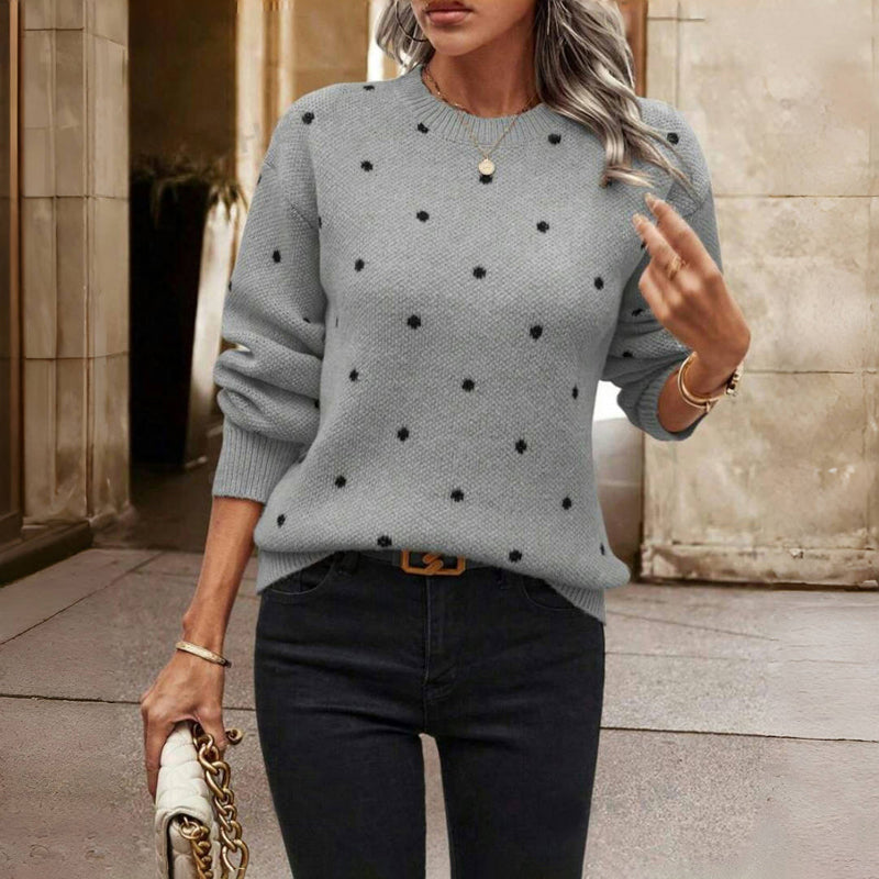 Noella | Pull tricoté à pois