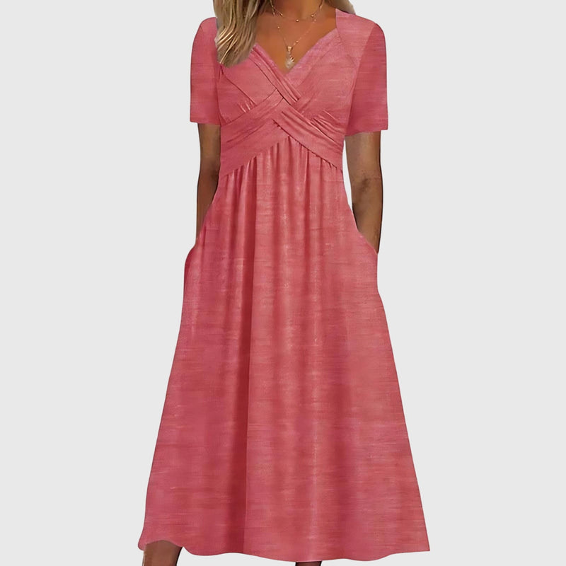 Viola™ | Robe midi avec contrôle du ventre