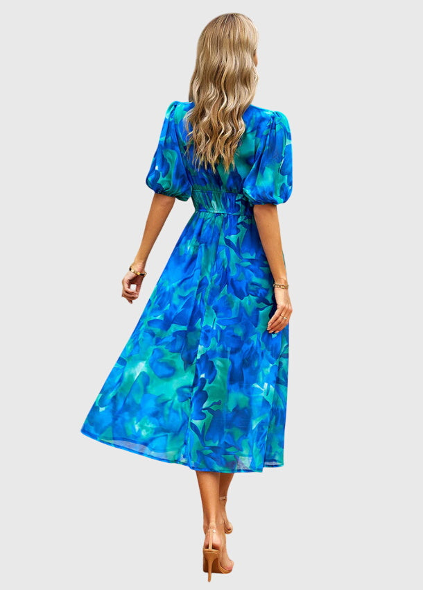 Merlin™ | Robe midi florale flatteuse