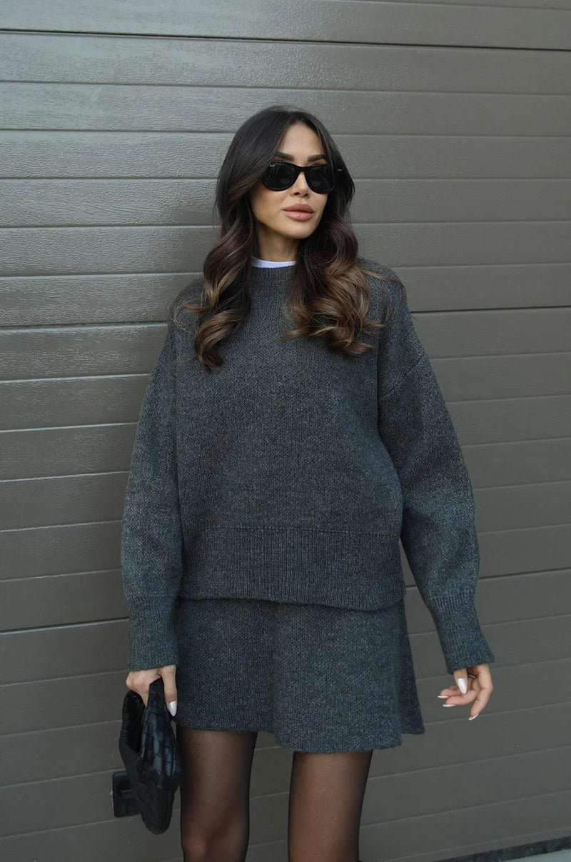 NEVA™ - Ensemble 2 pièces (Pull + Jupe)