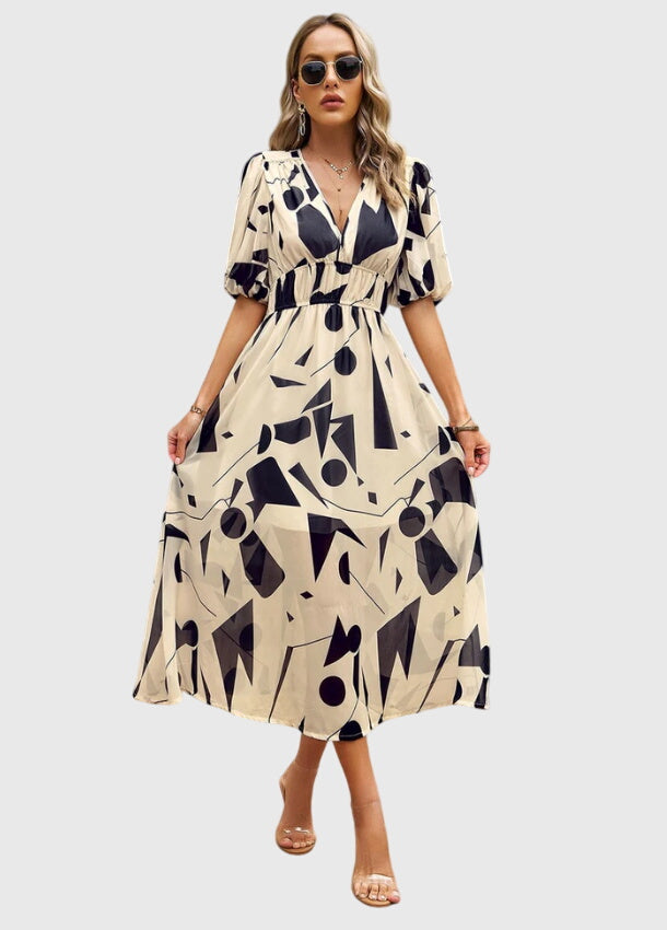 Merlin™ | Robe midi florale flatteuse