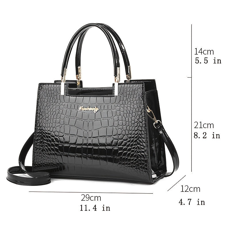 Brooklyn™ Shine | Sac de luxe embossé croco