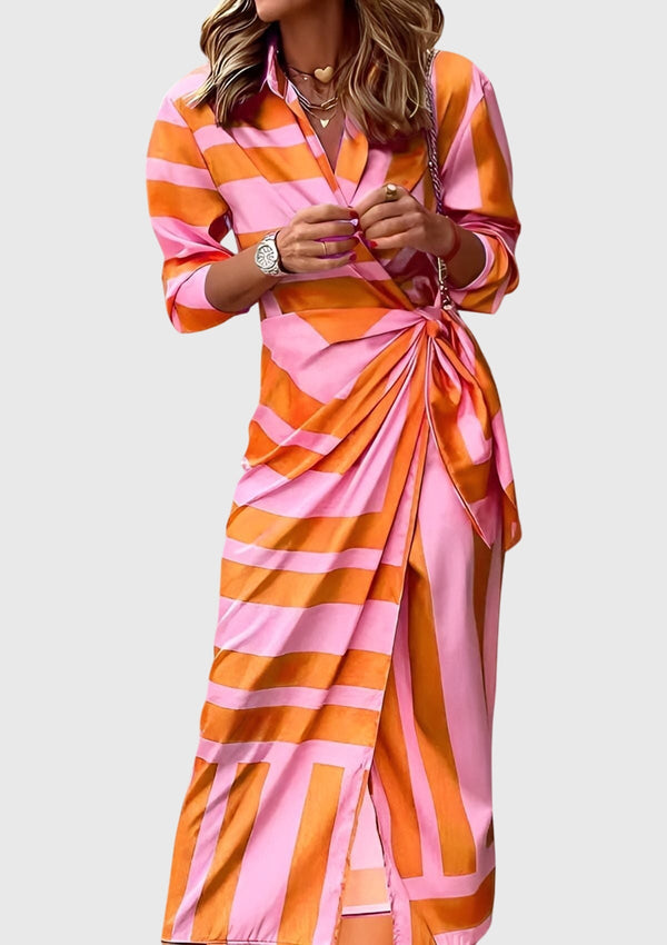 Everly™ | Robe portefeuille élégante avec imprimé