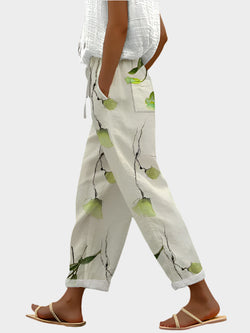 Pantalon décontracté avec imprimé