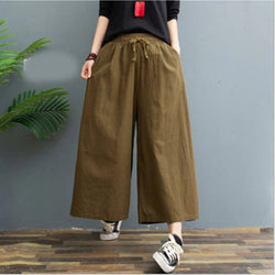 AMELINA – PANTALON CONFORT EN LIN PLISSÉ