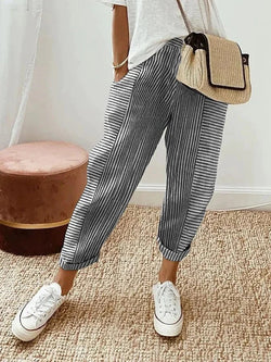 Donna™ - Pantalon rayé